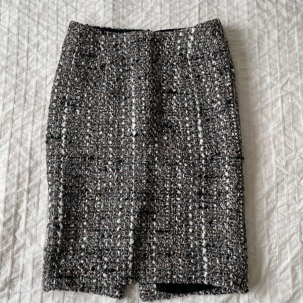 Nwot Guess By Marciano Black and White Tweed Pencil Skirt size 0